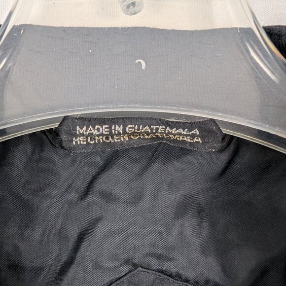 Members Only Classic Black Bomber Jacket XL LONG - Picture 4 of 7